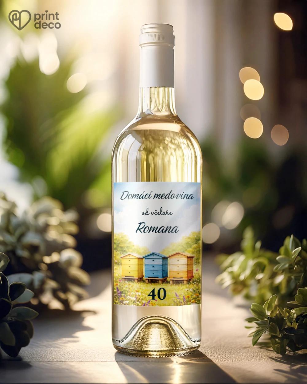 Jubilejní etikety na lahve pro včelaře 03 1/2