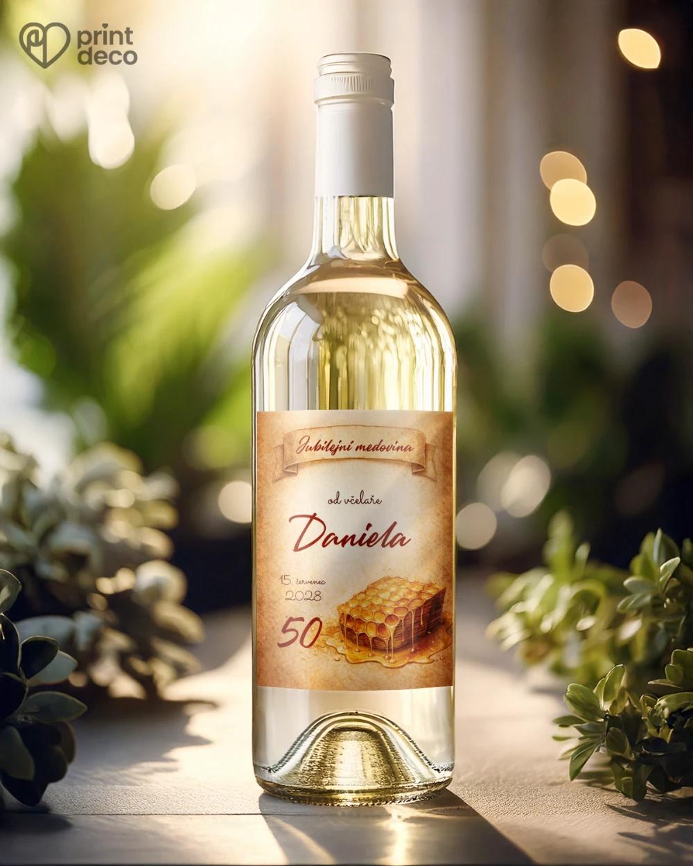 Jubilejní etikety na lahve pro včelaře 06 1/2