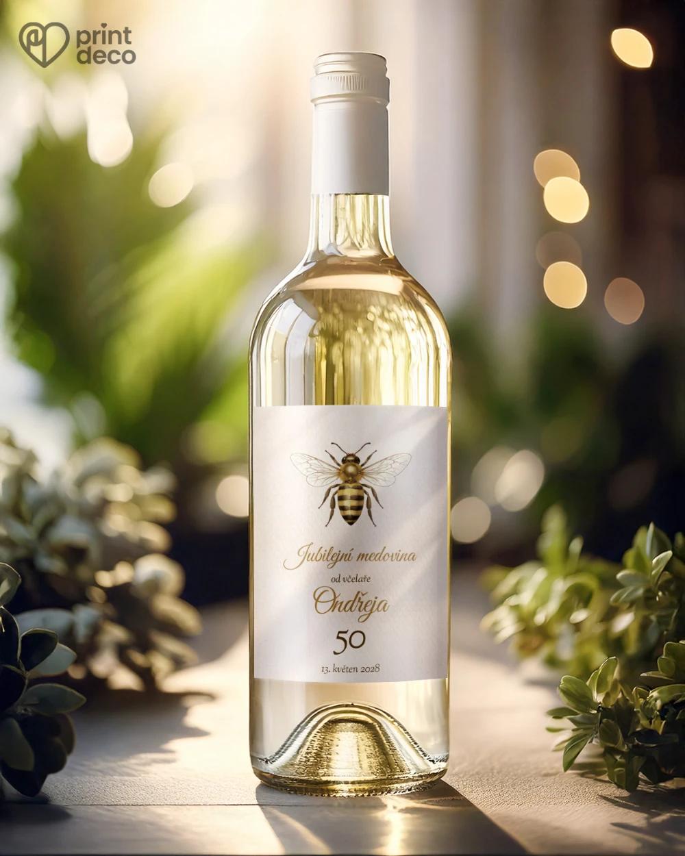 Jubilejní etikety na lahve pro včelaře 11 1/2