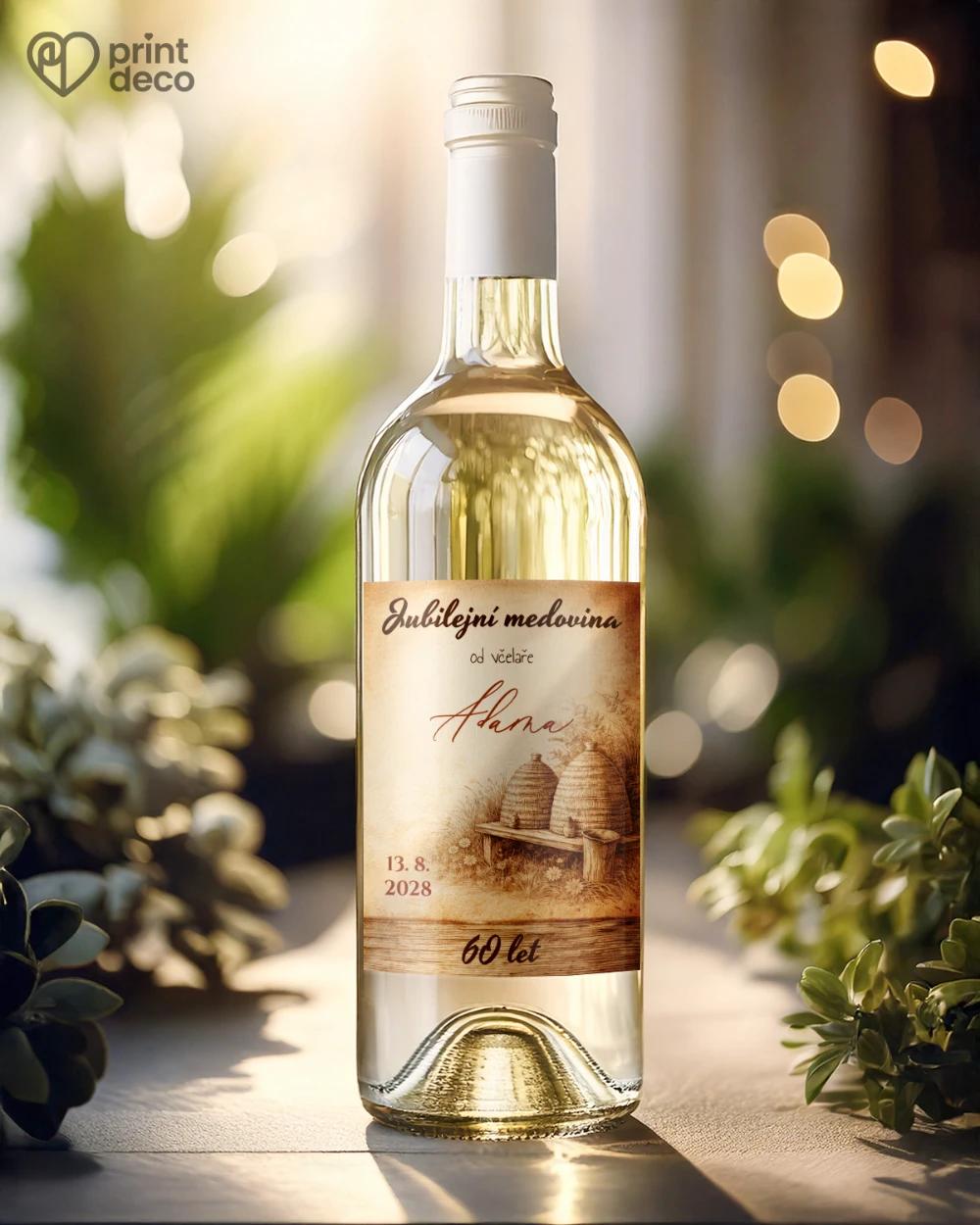 Jubilejní etikety na lahve pro včelaře 15 1/2