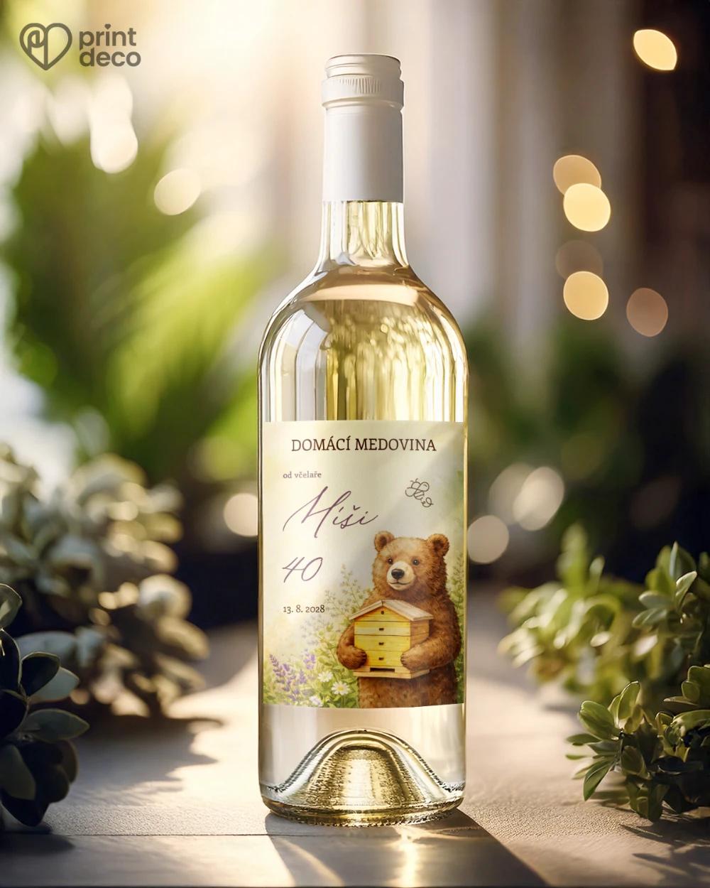 Jubilejní etikety na lahve pro včelaře 16 1/2