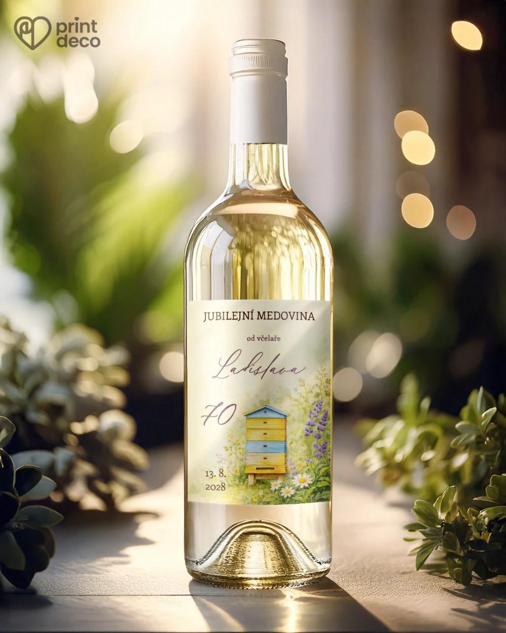 Jubilejní etikety na lahve pro včelaře 17 1/2