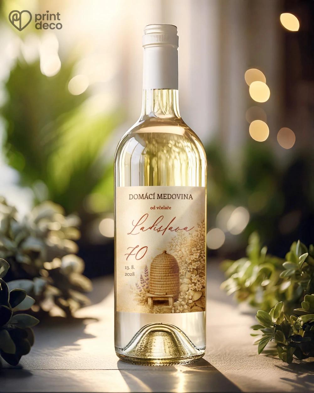 Jubilejní etikety na lahve pro včelaře 18 1/2