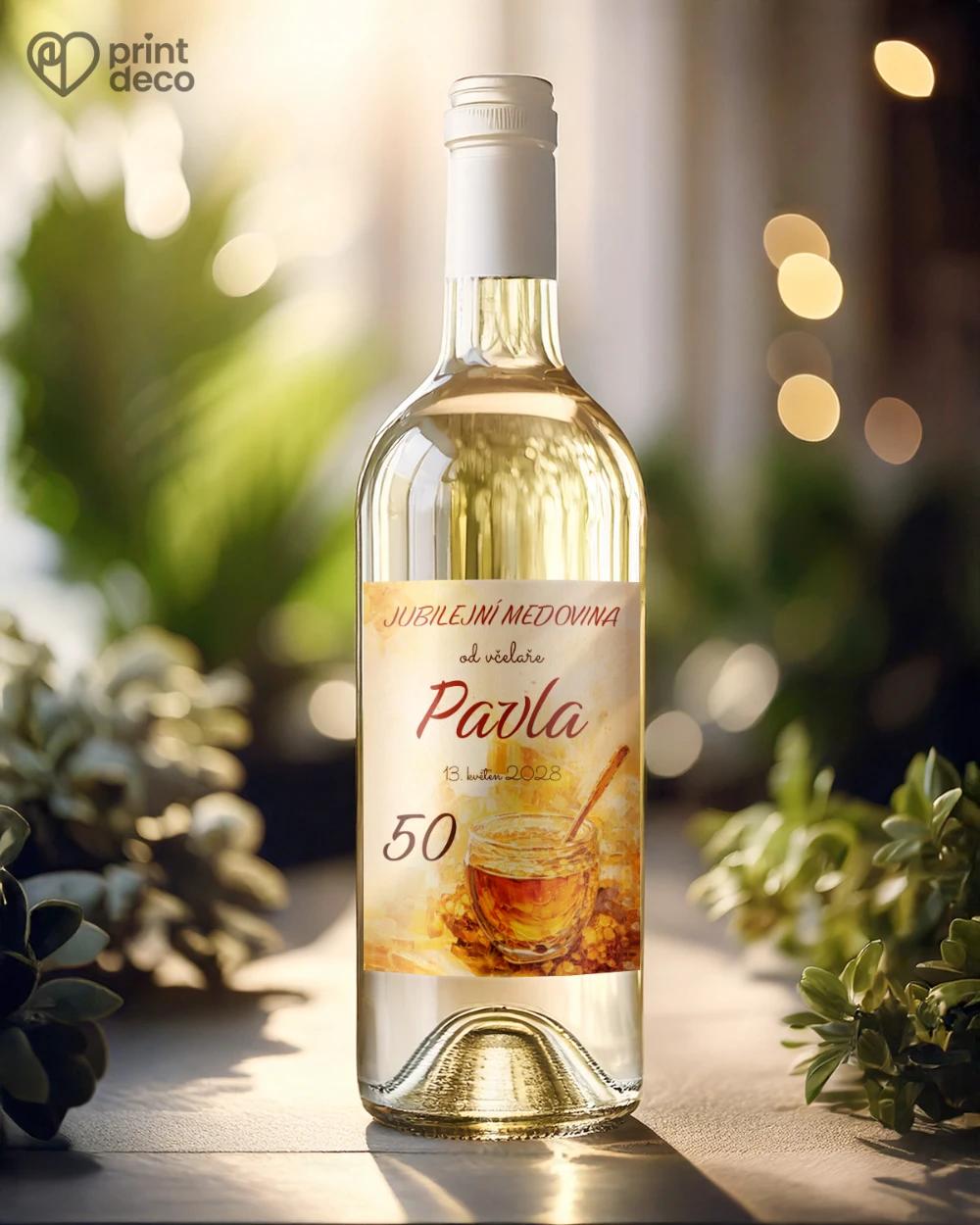 Jubilejní etikety na lahve pro včelaře 20 1/2