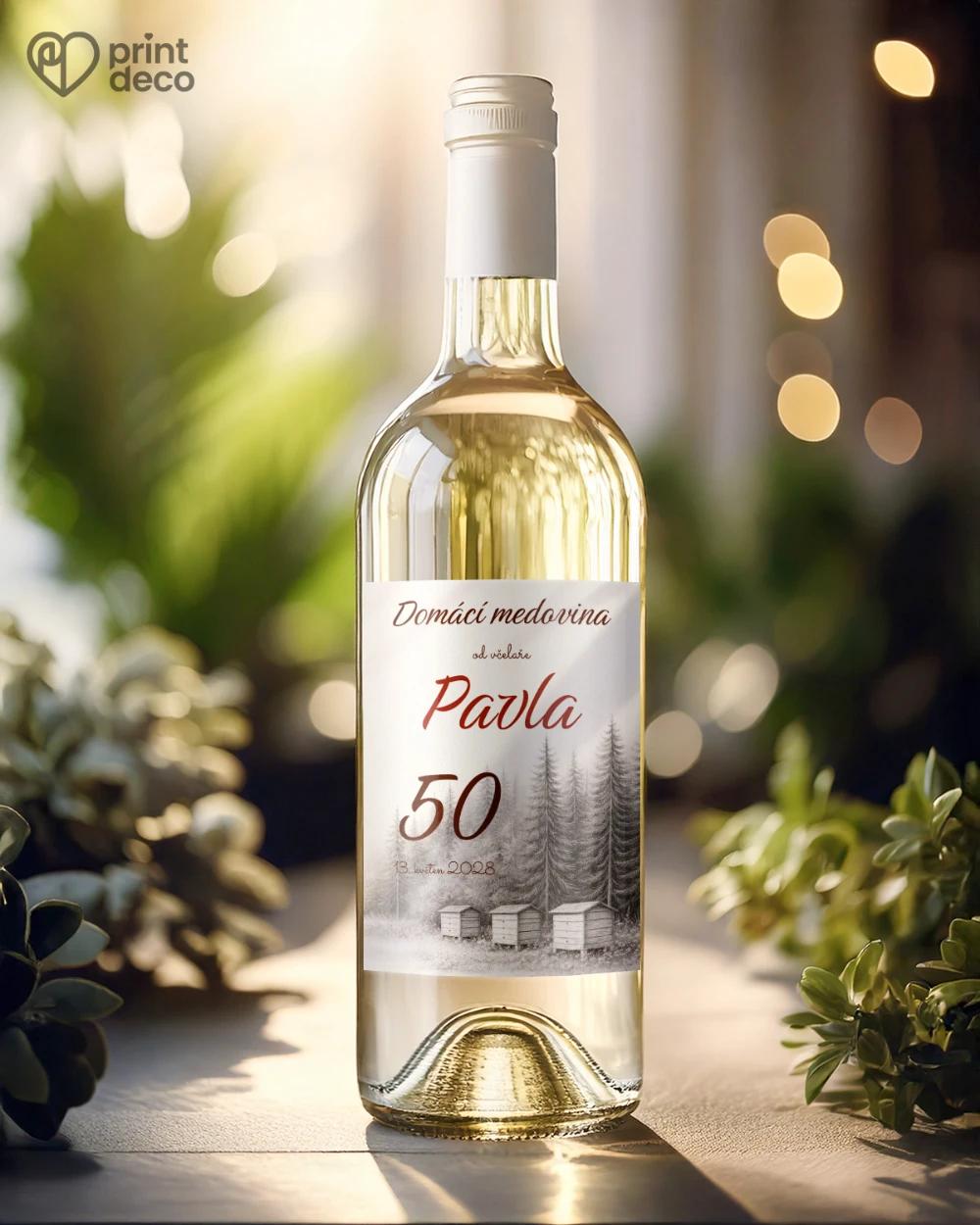 Jubilejní etikety na lahve pro včelaře 21 1/2