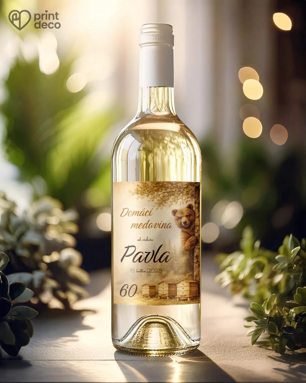 Jubilejní etikety na lahve pro včelaře 23 1/2