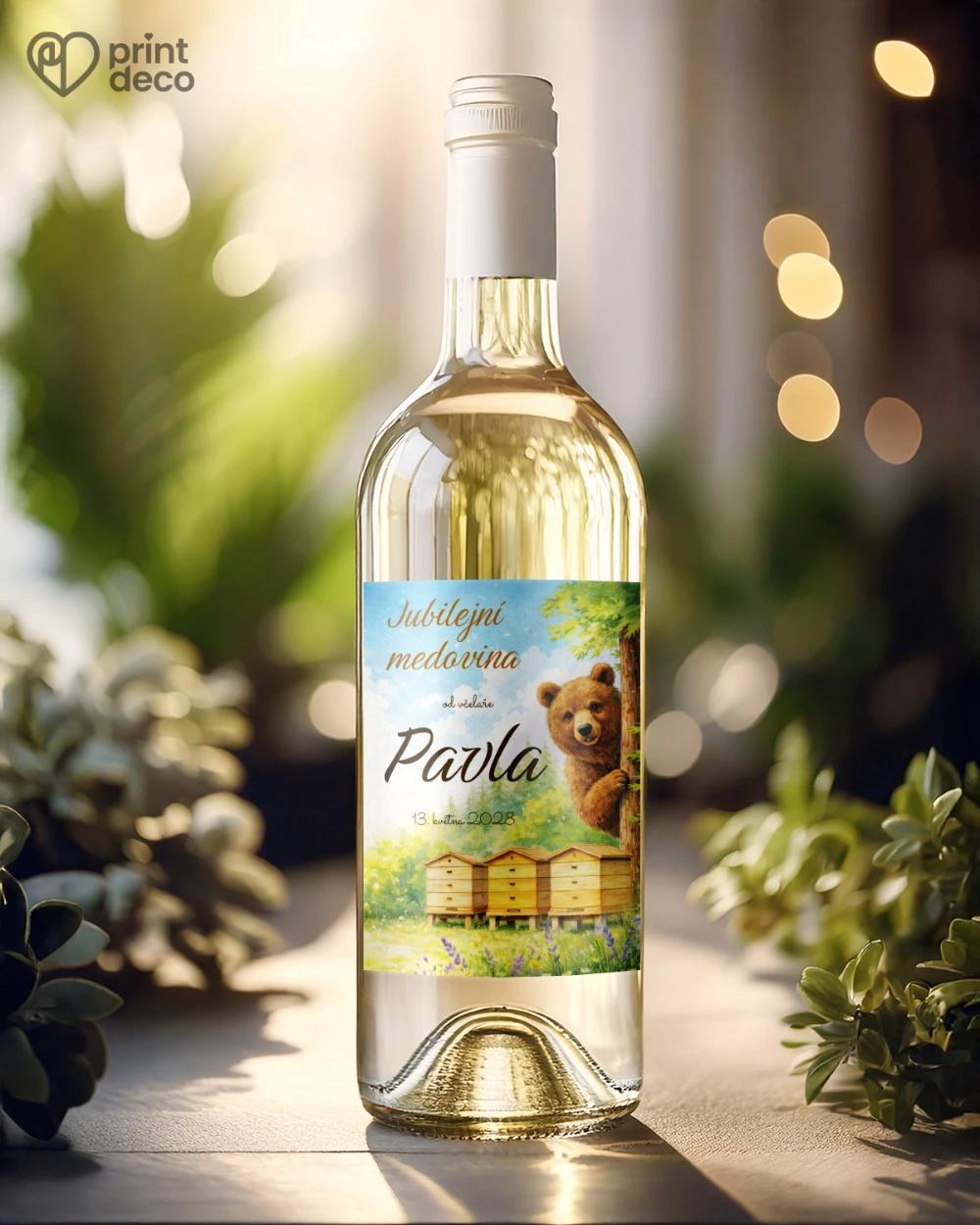 Jubilejní etikety na lahve pro včelaře 24 1/2