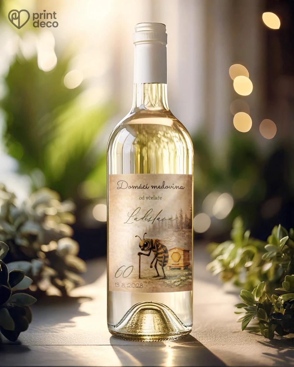 Jubilejní etikety na lahve pro včelaře 26 1/2