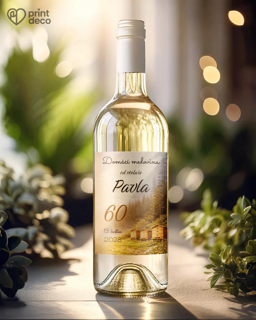 Jubilejní etikety na lahve pro včelaře 27 1/2