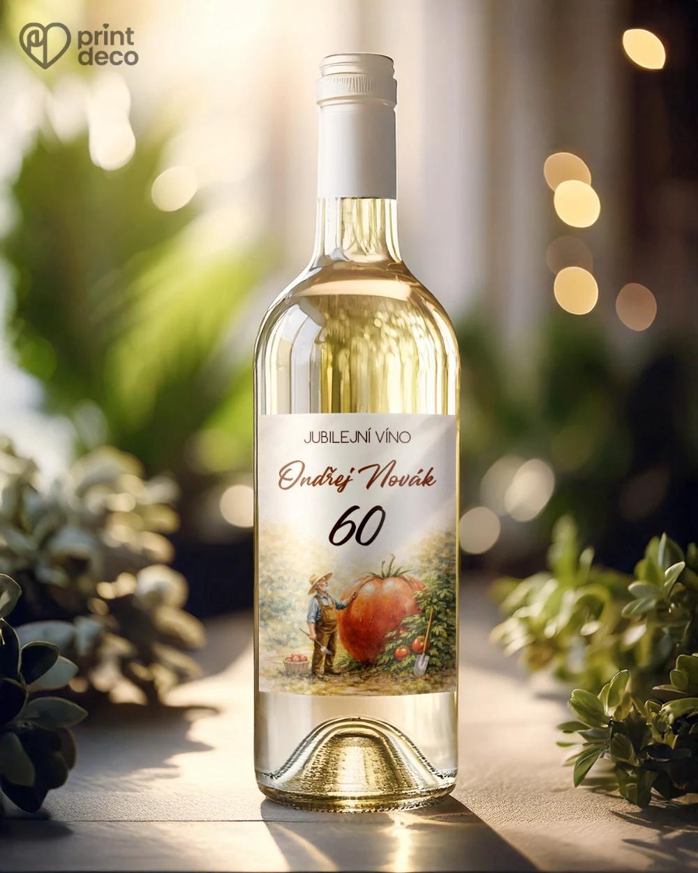 Jubilejní etikety na lahve pro zahrádkáře 03 1/2
