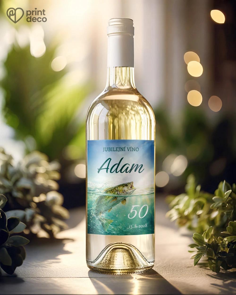 Jubilejní etikety na lahve Rybář 07 1/2