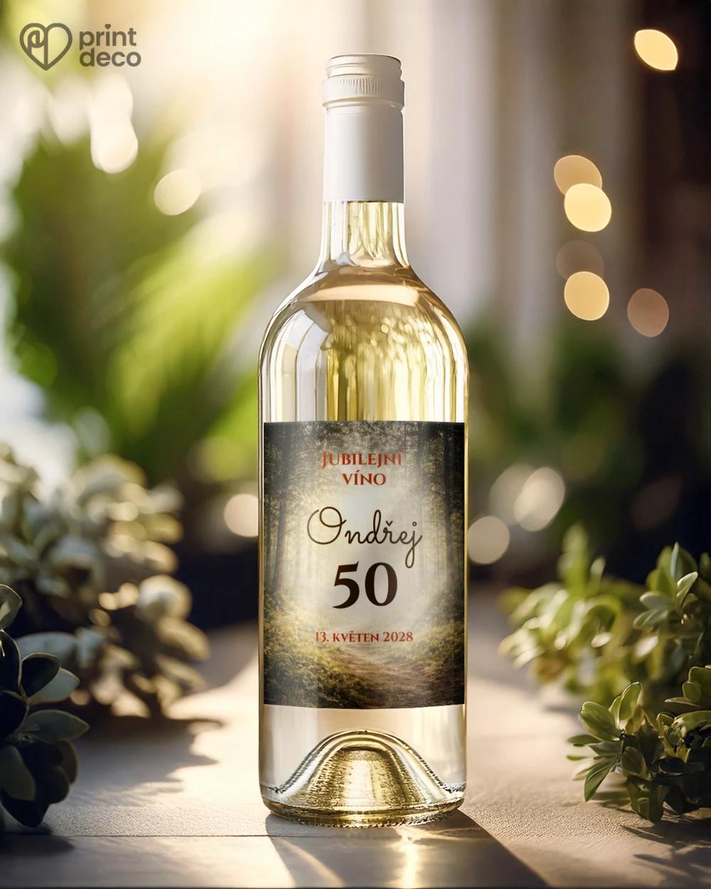 Jubilejní etikety na lahve pro houbaře 02 1/2