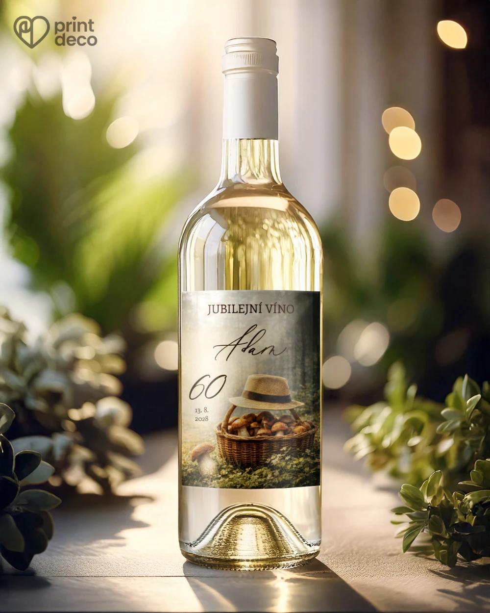 Jubilejní etikety na lahve pro houbaře 03 1/2