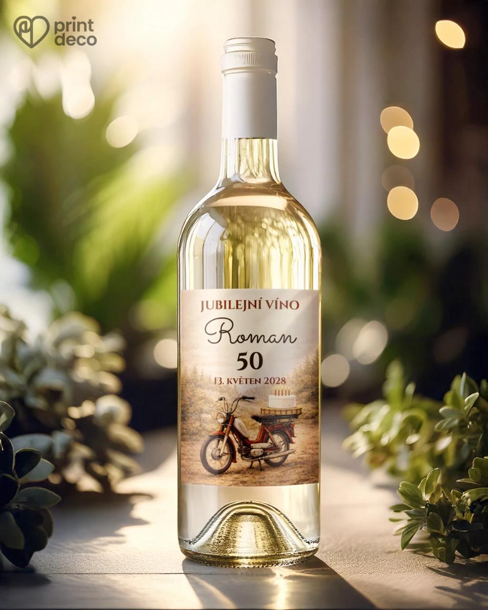 Jubilejní etikety na lahve pro motorkáře 02 1/2