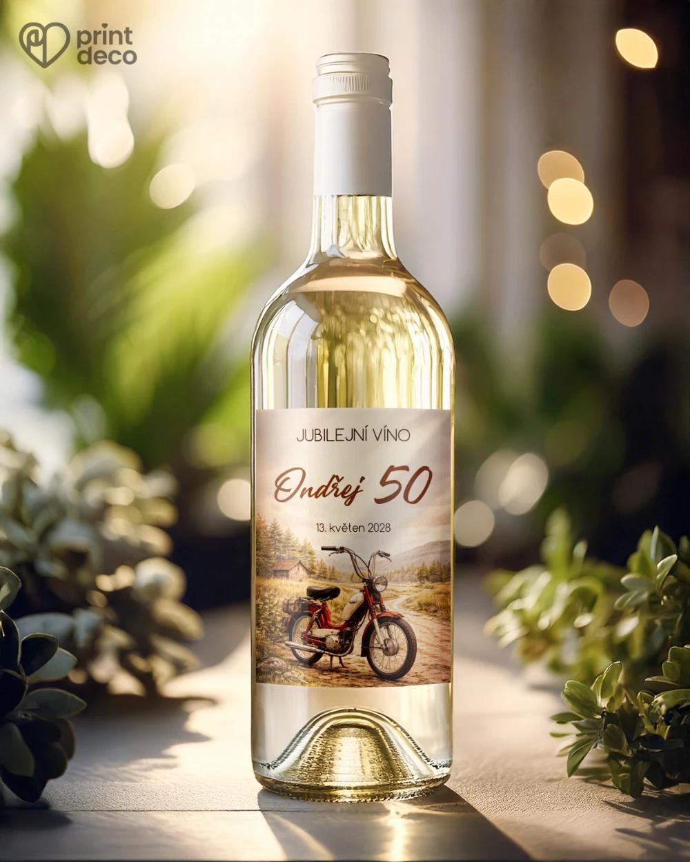 Jubilejní etikety na lahve pro motorkáře 06 1/2