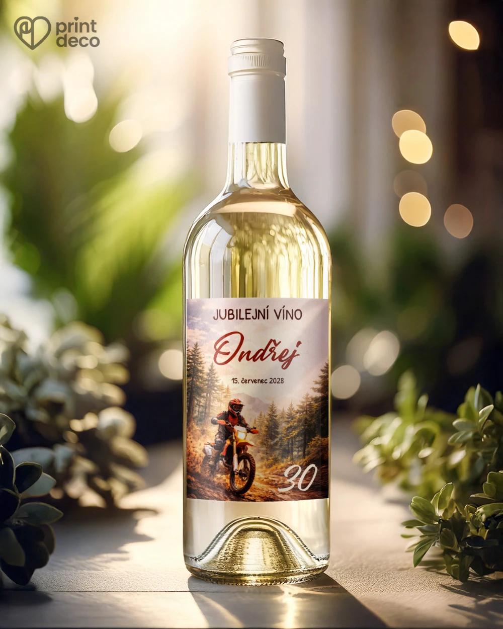 Jubilejní etikety na lahve pro motorkáře 07 1/2