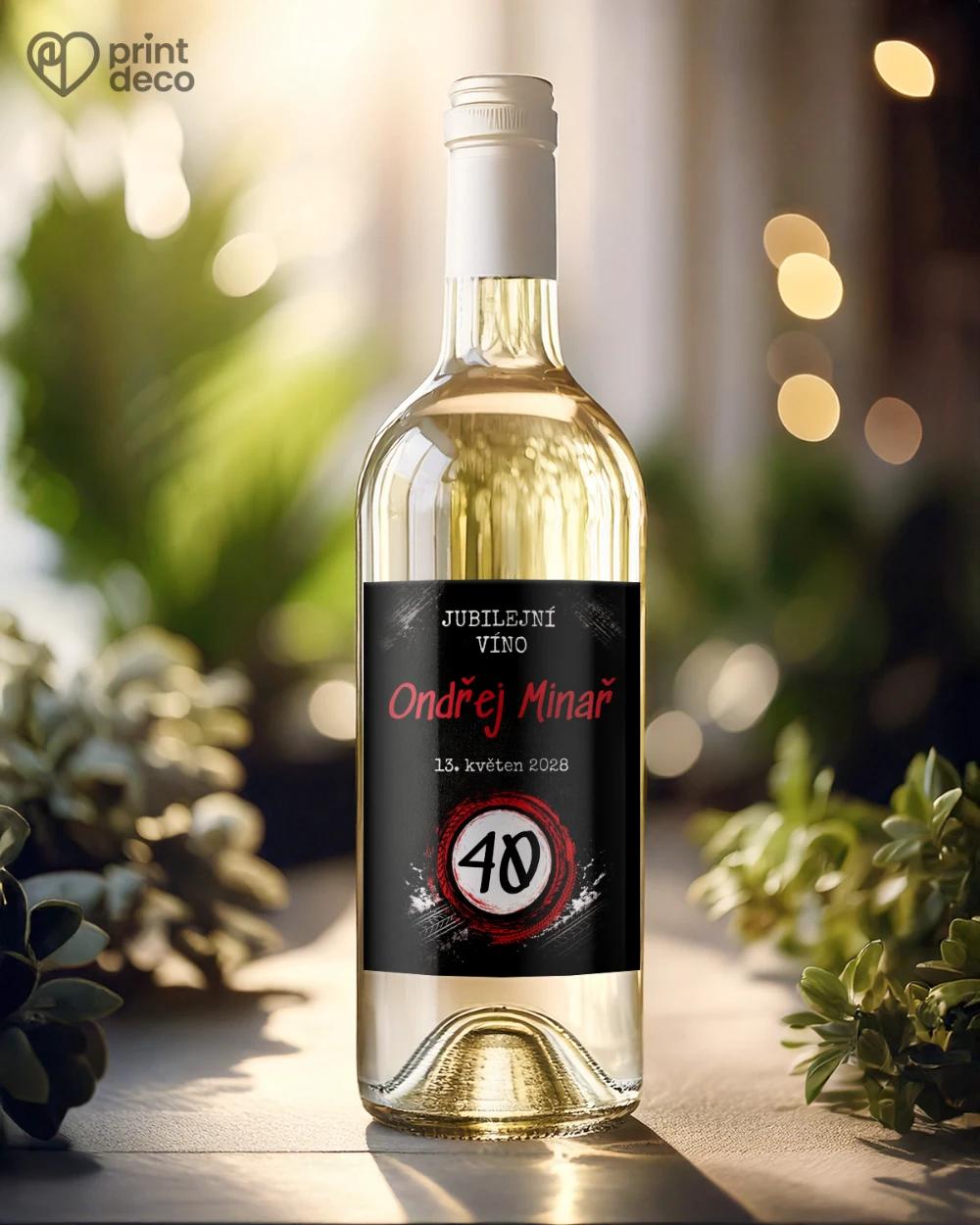 Jubilejní etikety na lahve pro motorkáře 08 1/2