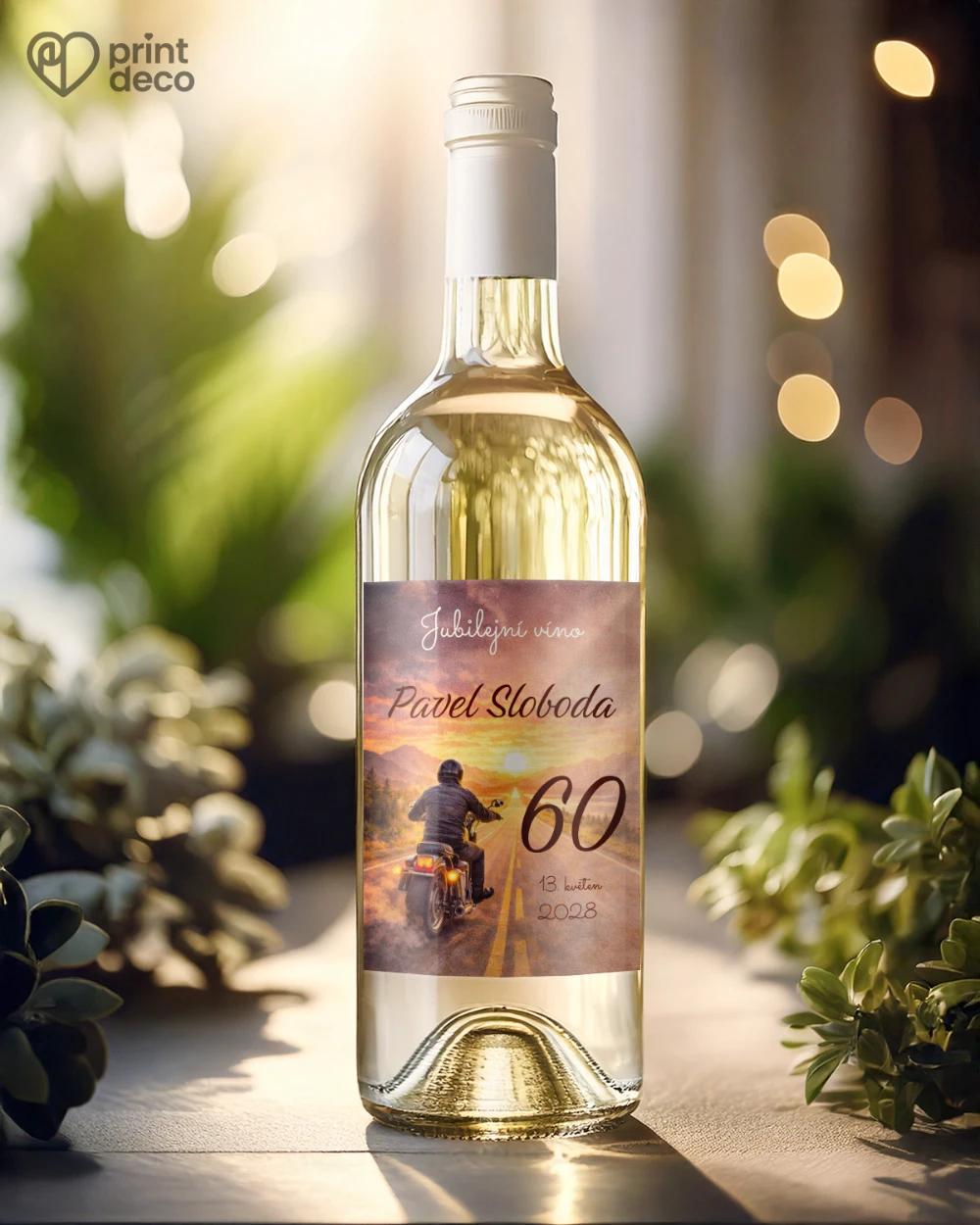 Jubilejní etikety na lahve pro motorkáře 09 1/2