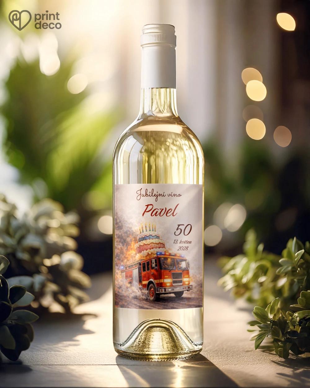 Jubilejní etikety na lahve pro hasiče 03 1/2
