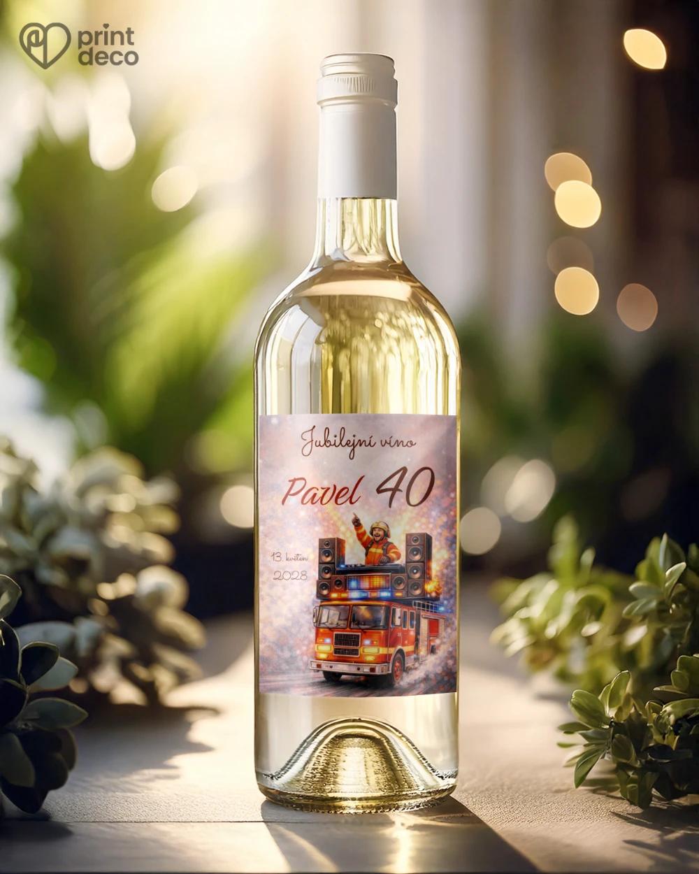 Jubilejní etikety na lahve pro hasiče 04 1/2