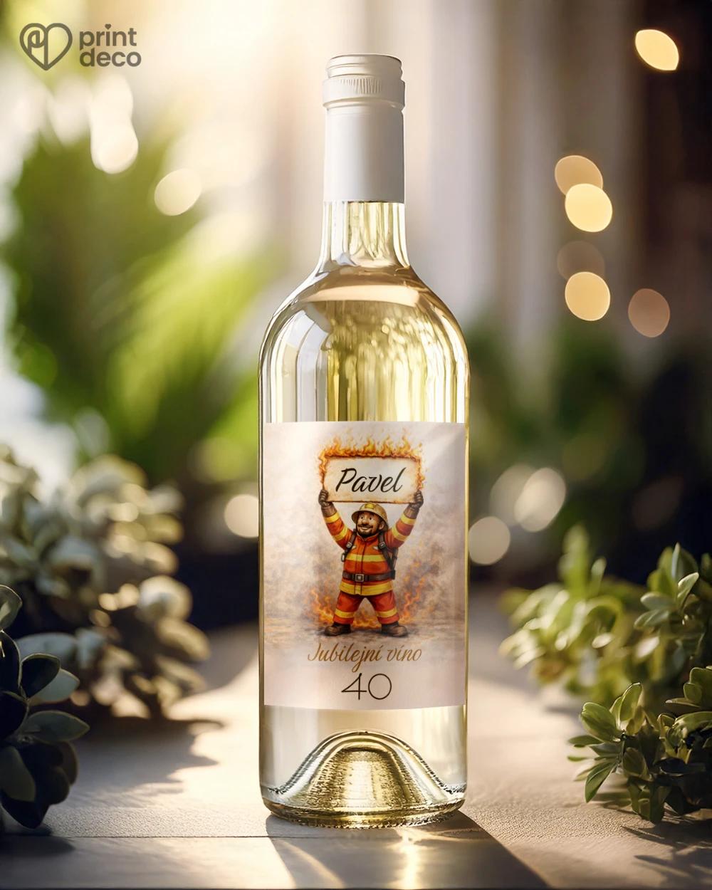 Jubilejní etikety na lahve pro hasiče 05 1/2