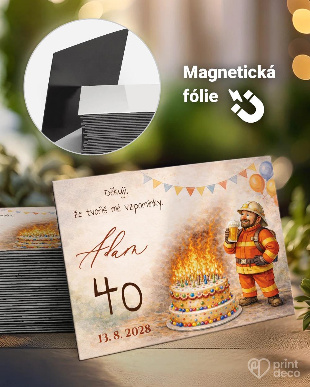 Památeční magnetky z oslavy pro hasiče 01 0/1