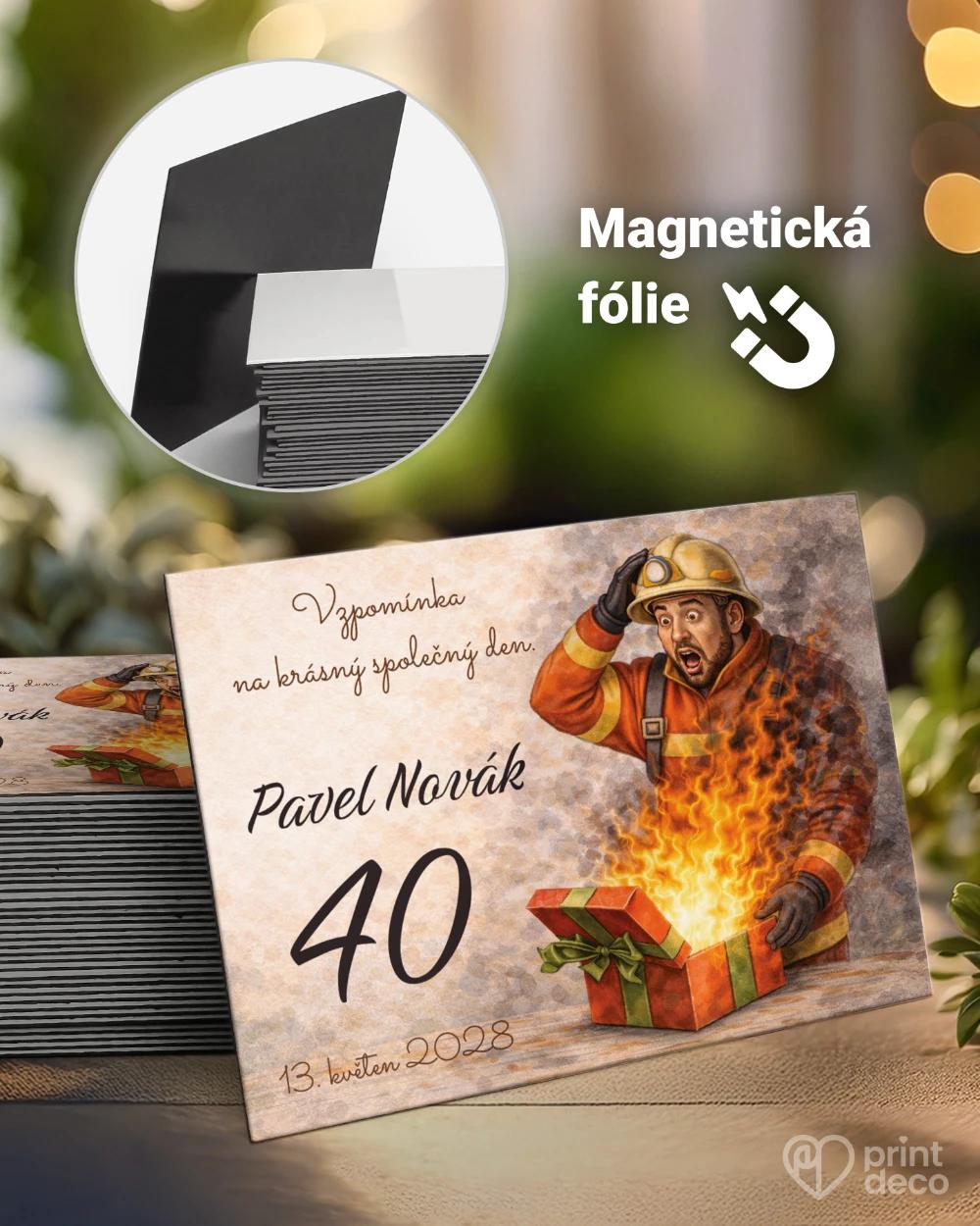 Památeční magnetky z oslavy pro hasiče 02 0/1