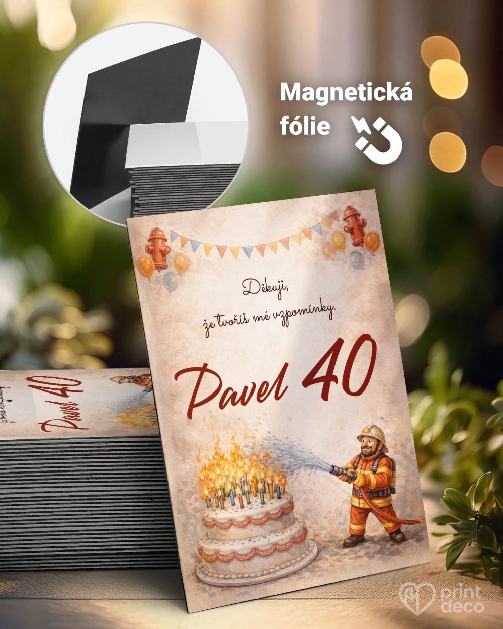 Památeční magnetky z oslavy pro hasiče 07 0/1