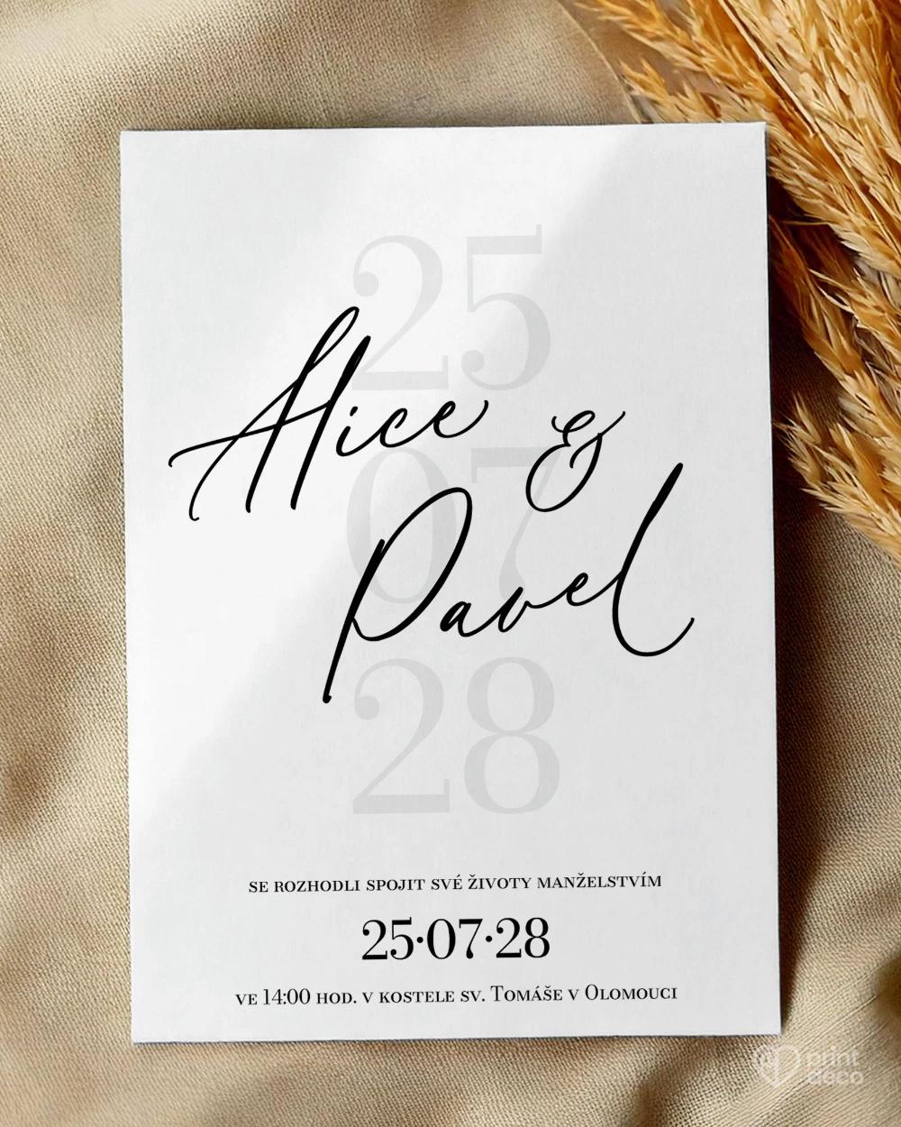 Svatební oznámení – Jemná elegance II 0/2