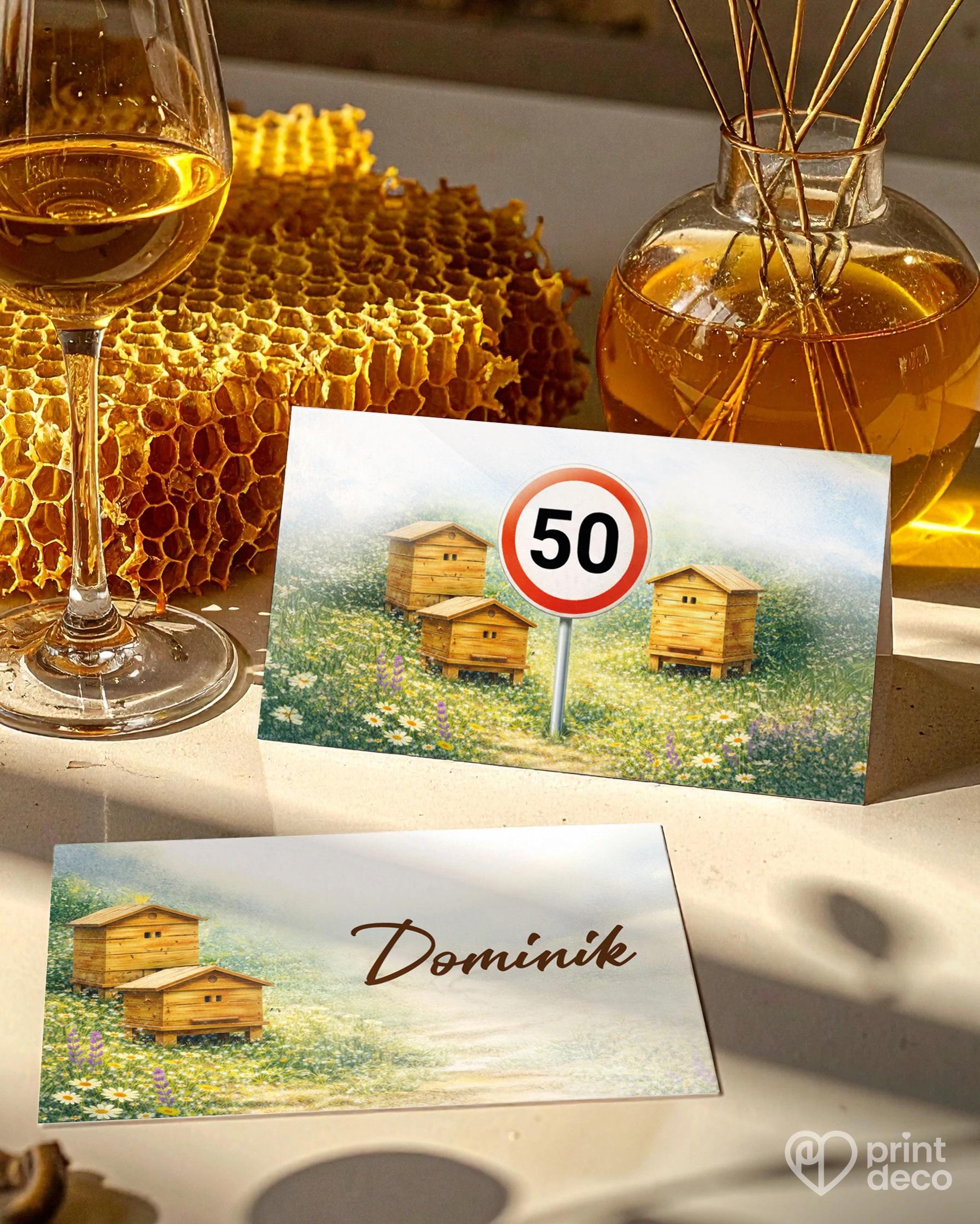 Jmenovky na oslavu pro včelaře 07 1/2