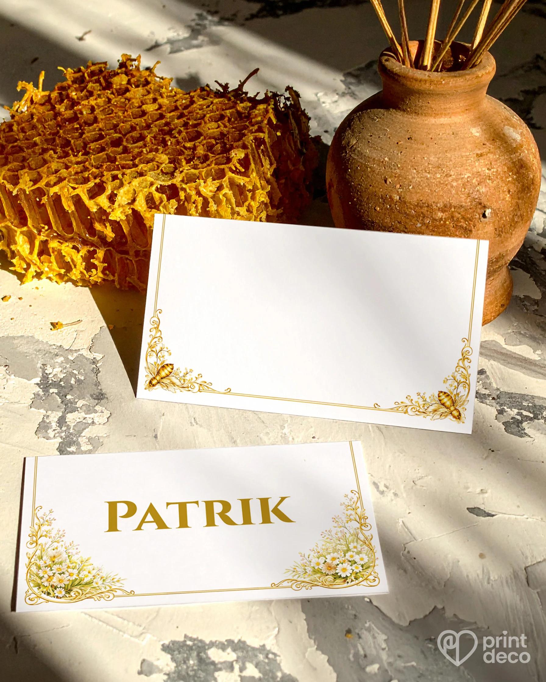 Jmenovky na oslavu pro včelaře 08 1/2