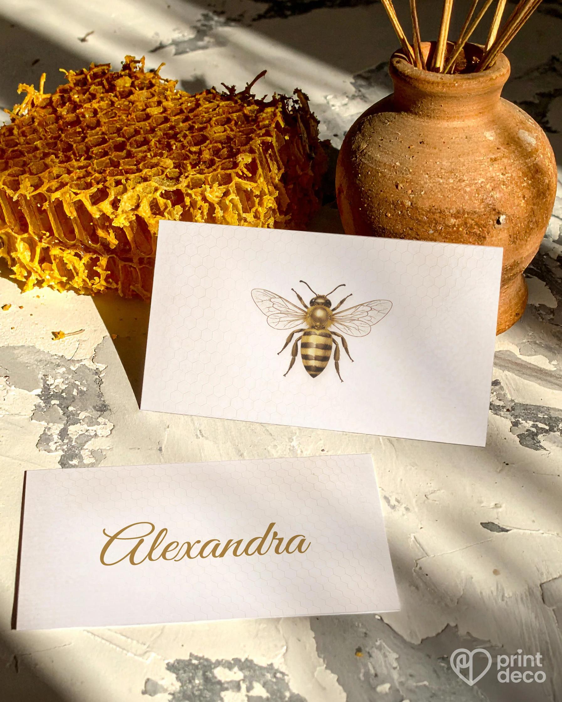 Jmenovky na oslavu pro včelaře 11 1/2