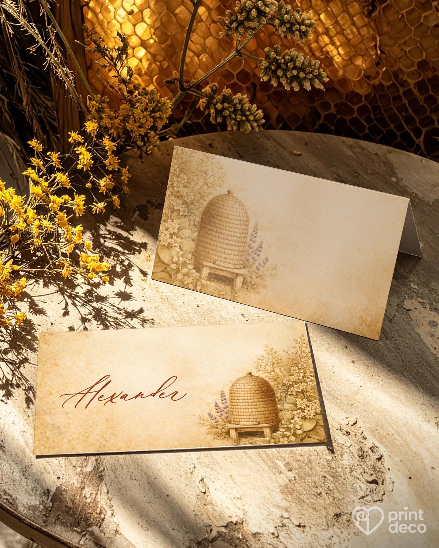 Jmenovky na oslavu pro včelaře 18 1/2