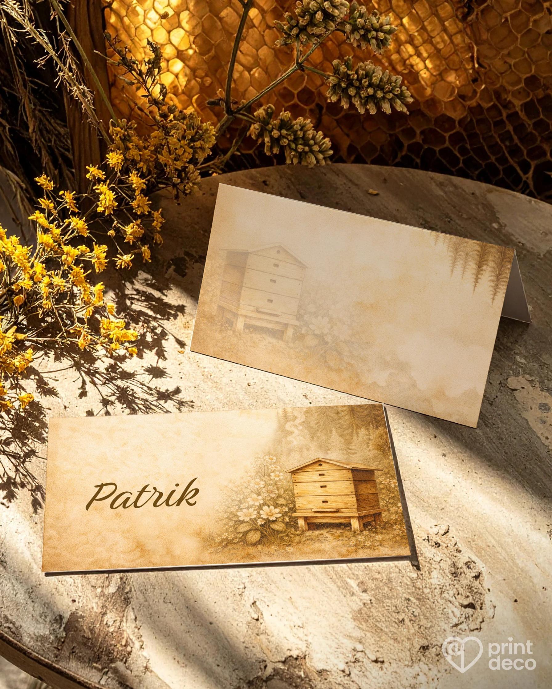 Jmenovky na oslavu pro včelaře 22 1/2