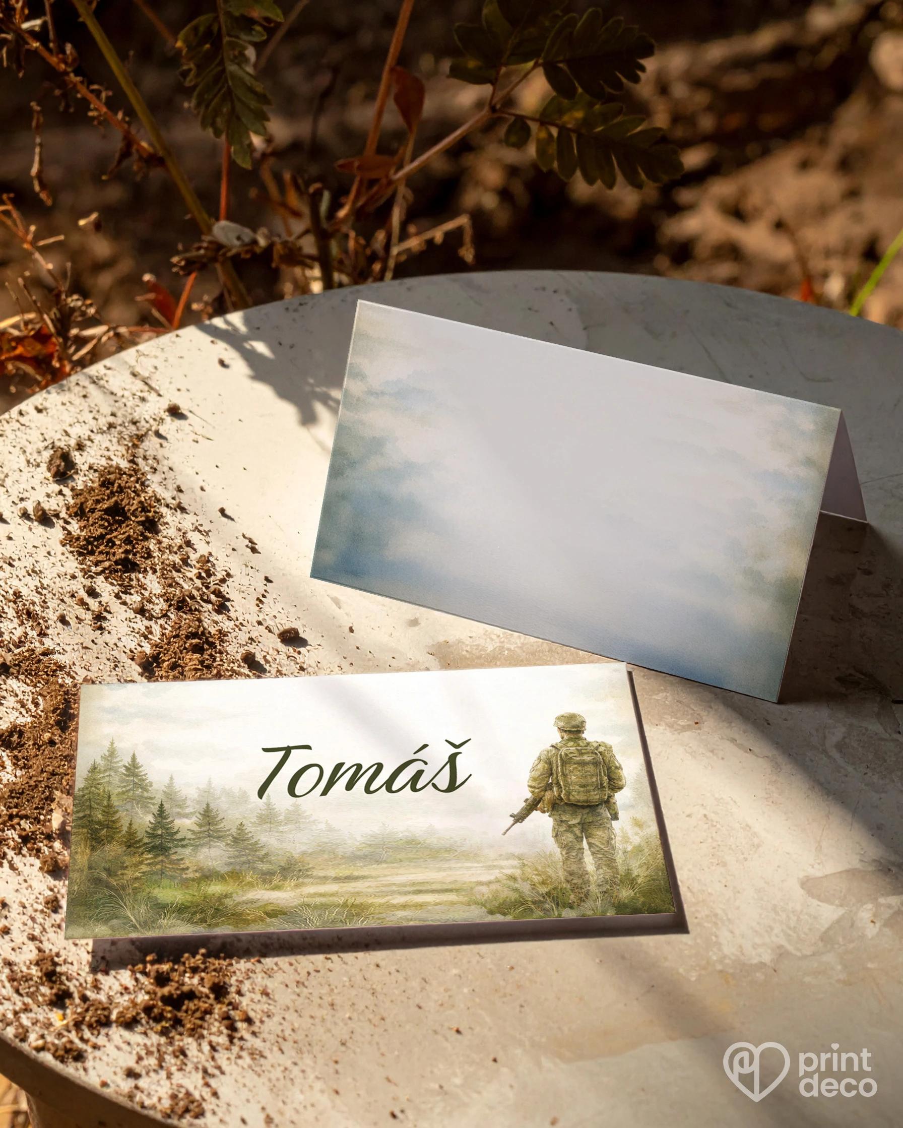 Jmenovky na oslavu pro vojáka 02 1/2