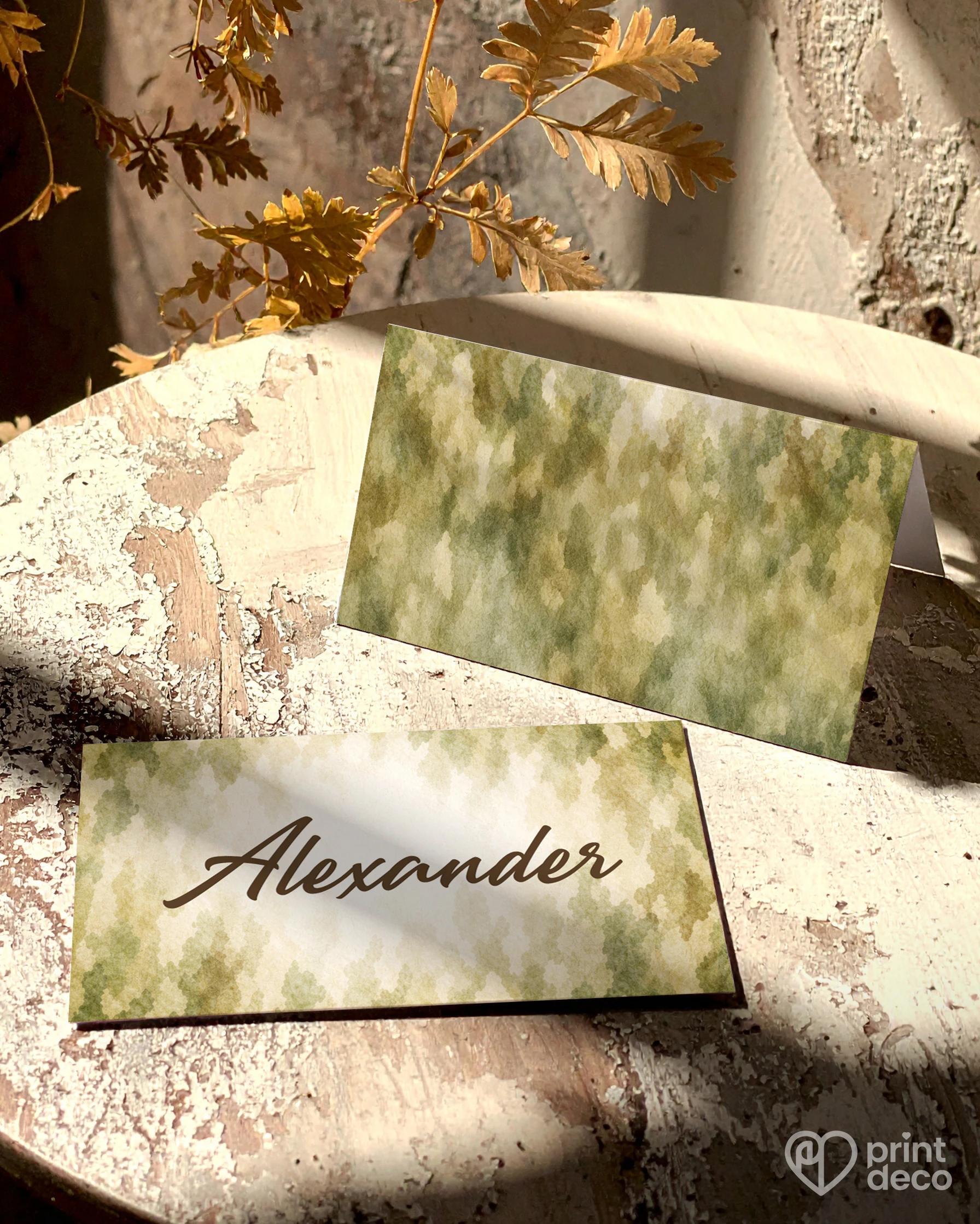 Jmenovky na oslavu pro vojáka 03 1/2