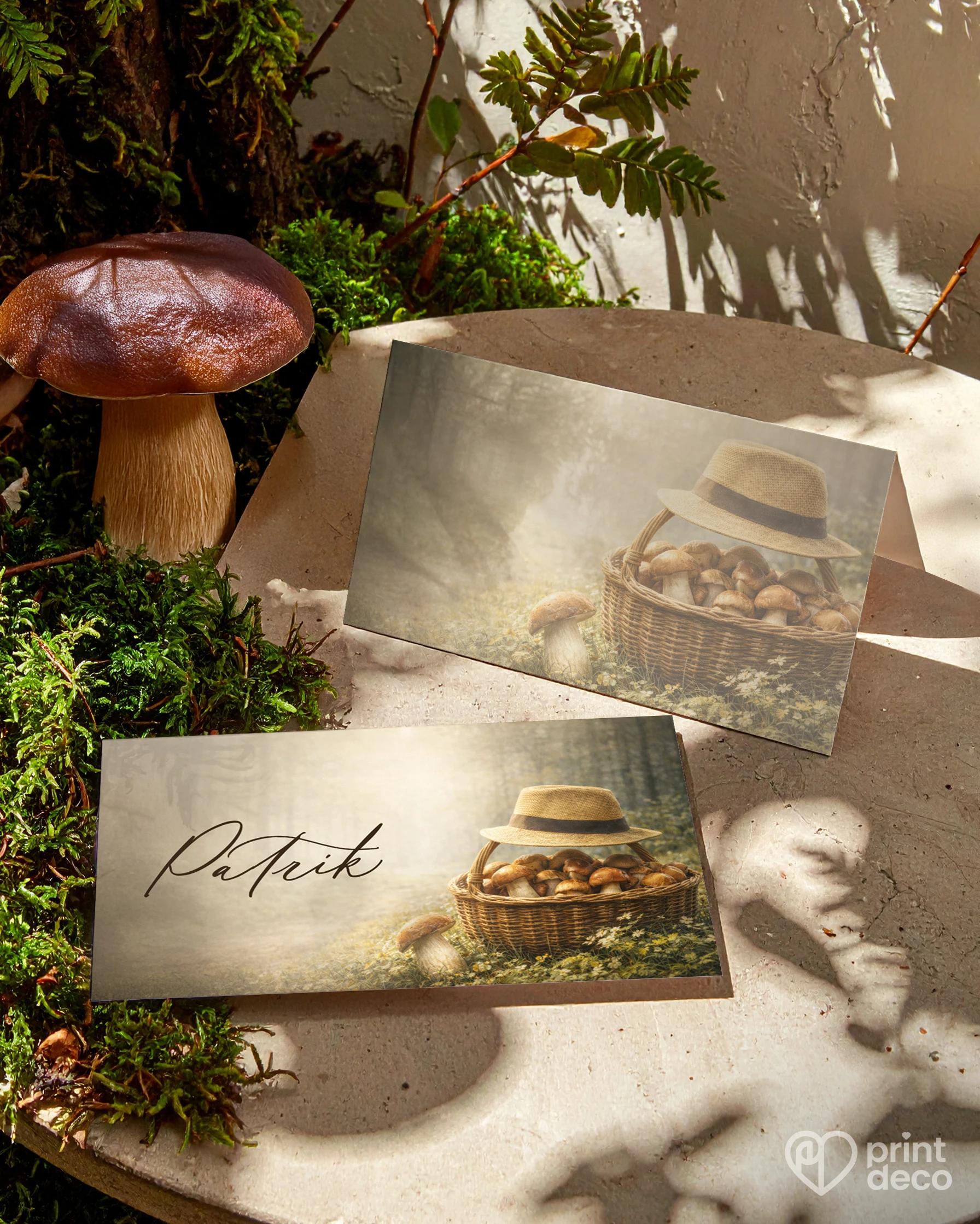 Jmenovky na oslavu pro houbaře 03 1/2