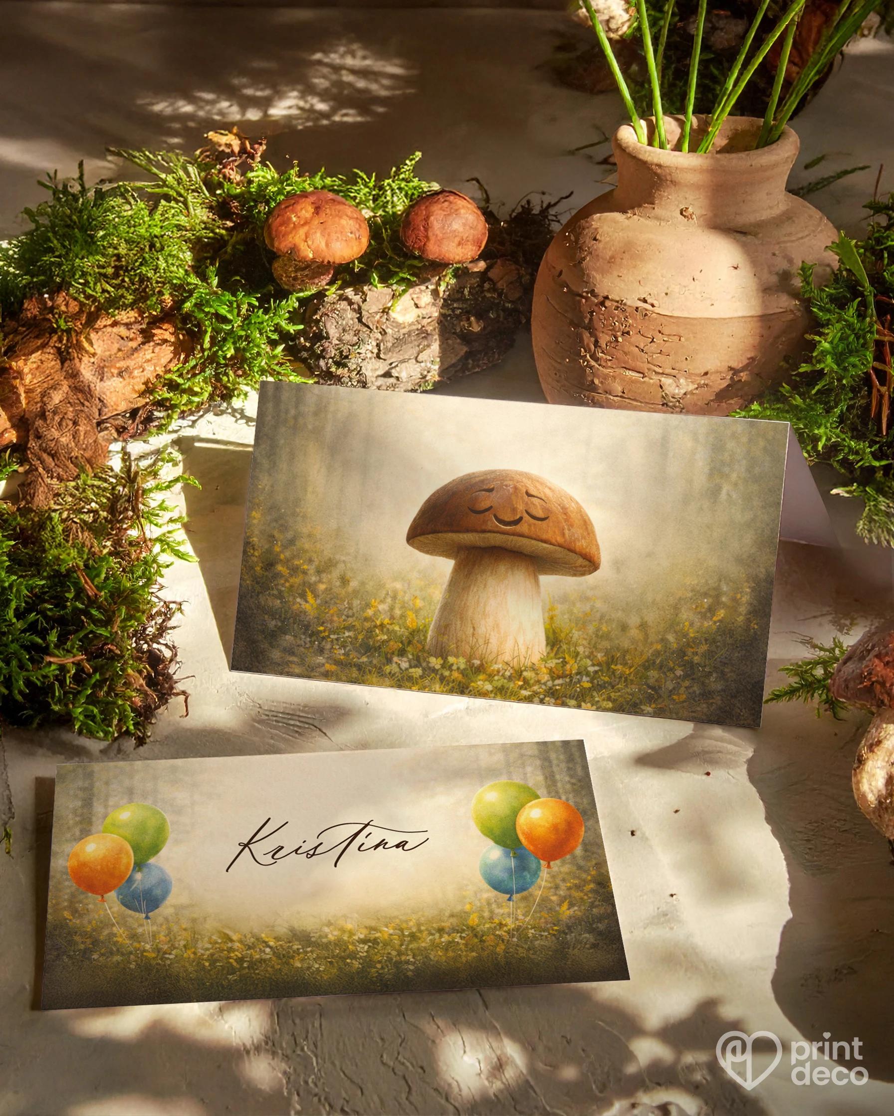 Jmenovky na oslavu pro houbaře 06 1/2