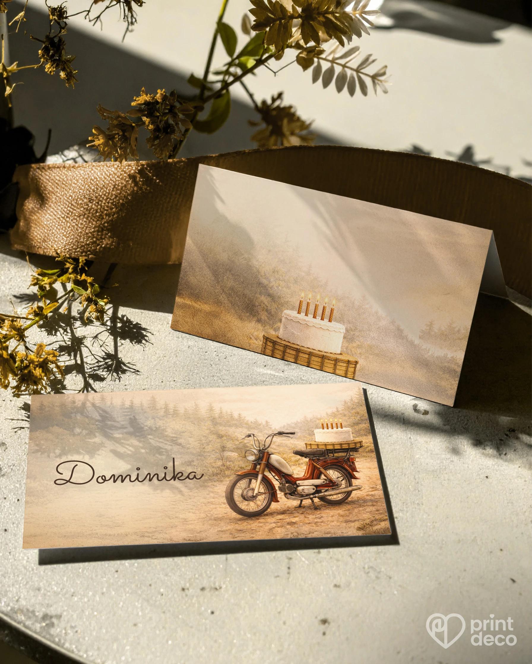 Jmenovky na oslavu pro motorkáře 02 1/2