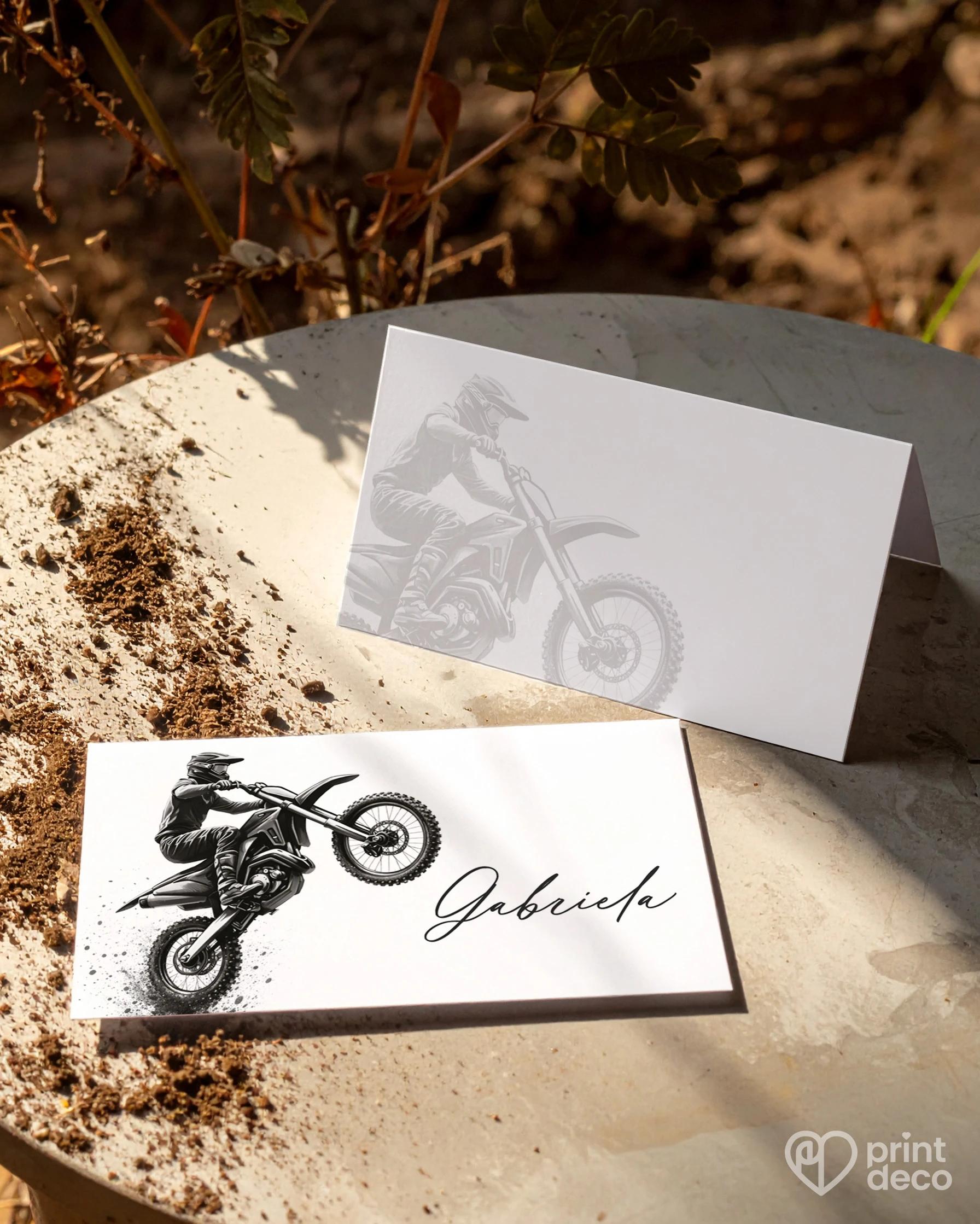 Jmenovky na oslavu pro motorkáře 04 1/2