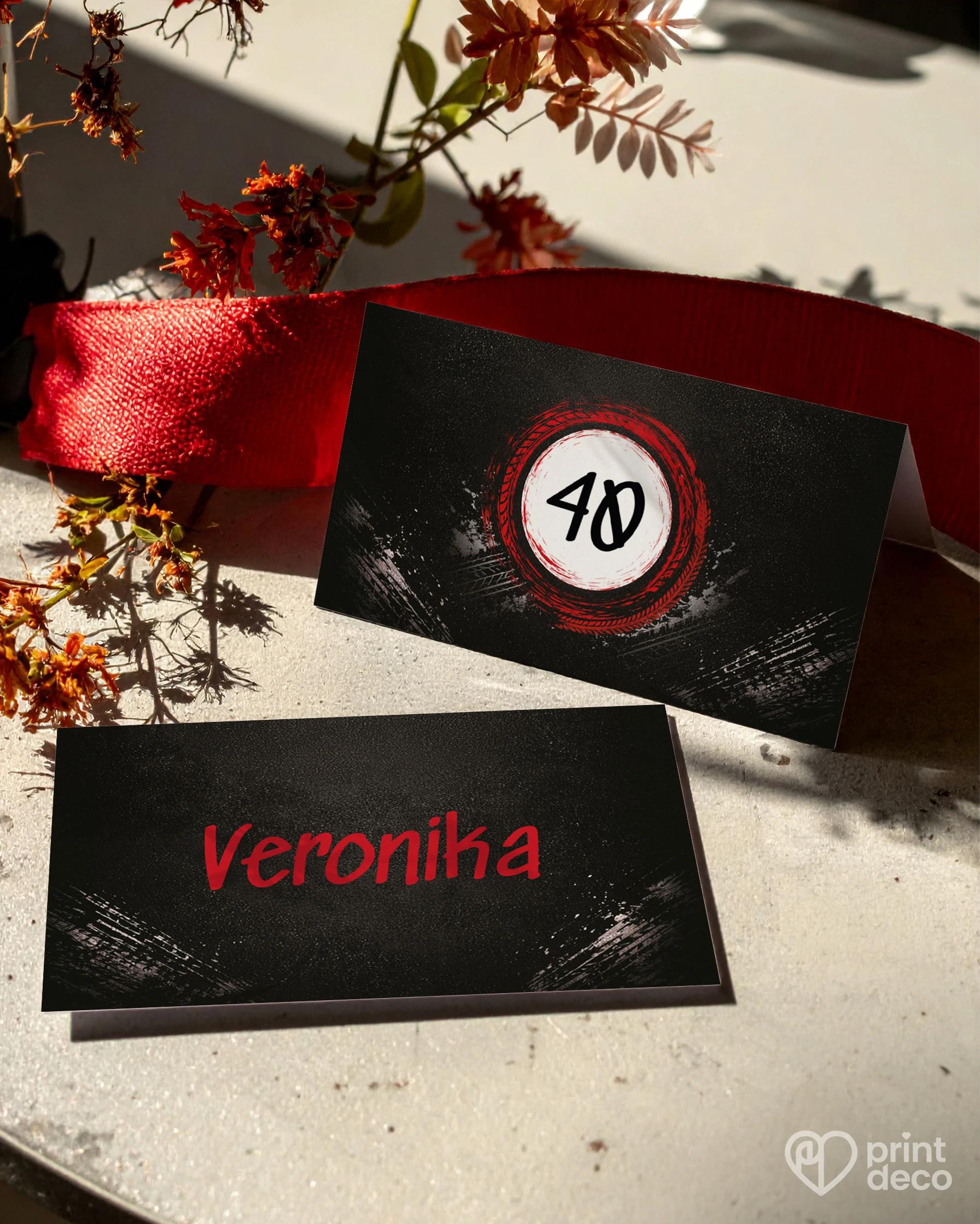 Jmenovky na oslavu pro motorkáře 08 1/2