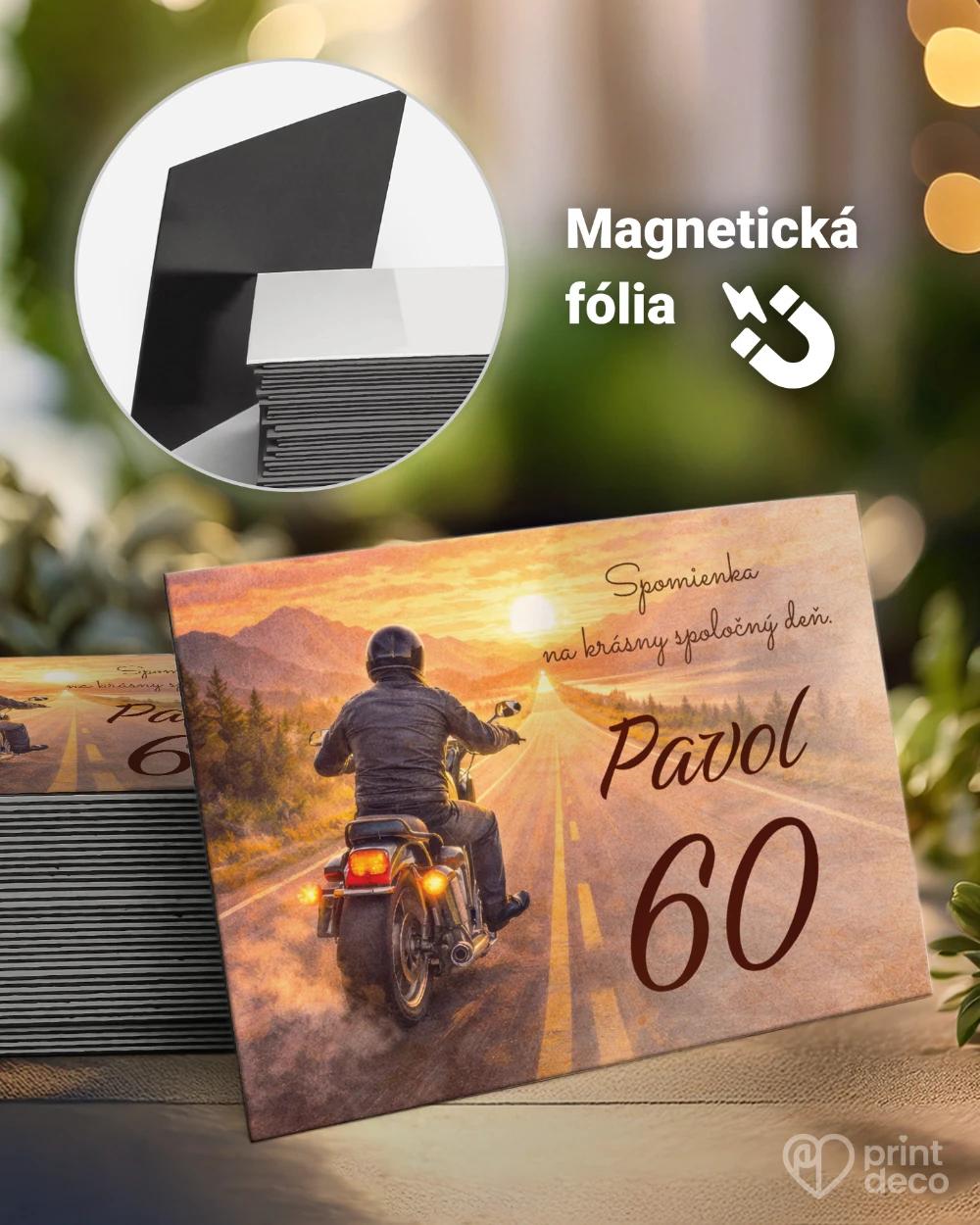 Pamätné magnetky z oslavy pre motorkára 09