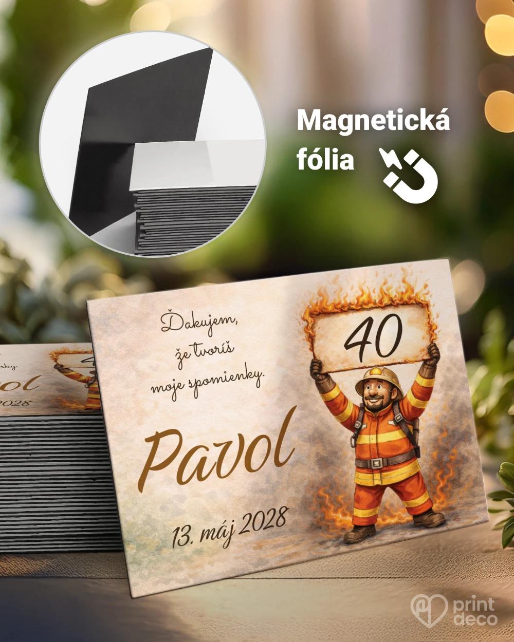 Pamätné magnetky z oslavy pre hasiča 05