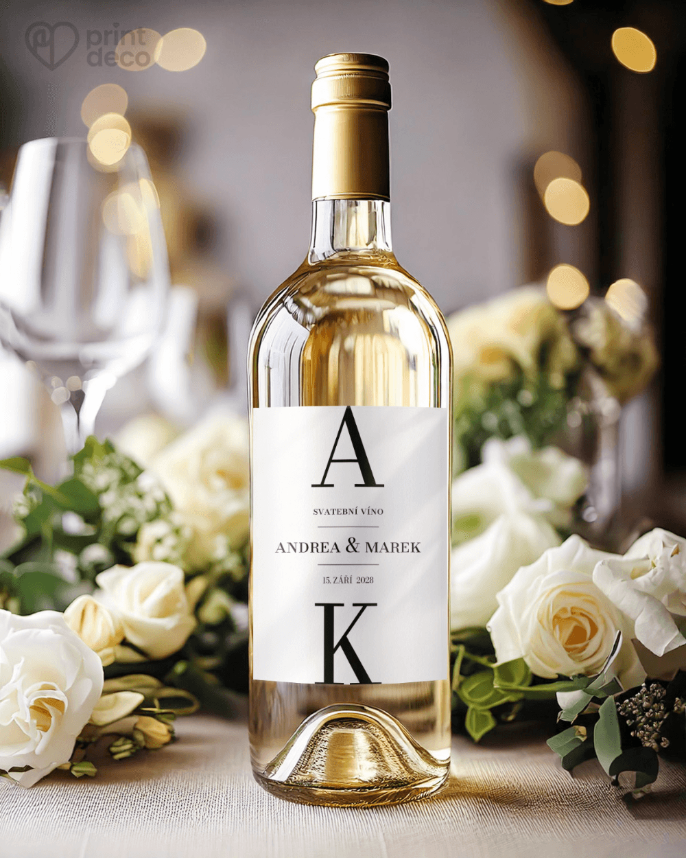 Svatební etikety – Elegantní monogram 1/2