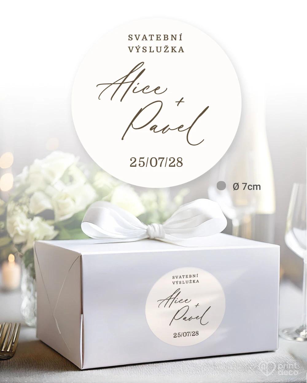 Svatební samolepky na výslužky Ve spojení jednoty 2/5