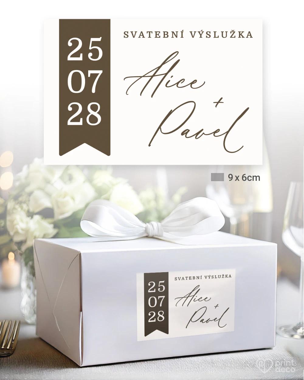 Svatební samolepky na výslužky Ve spojení jednoty 1/5