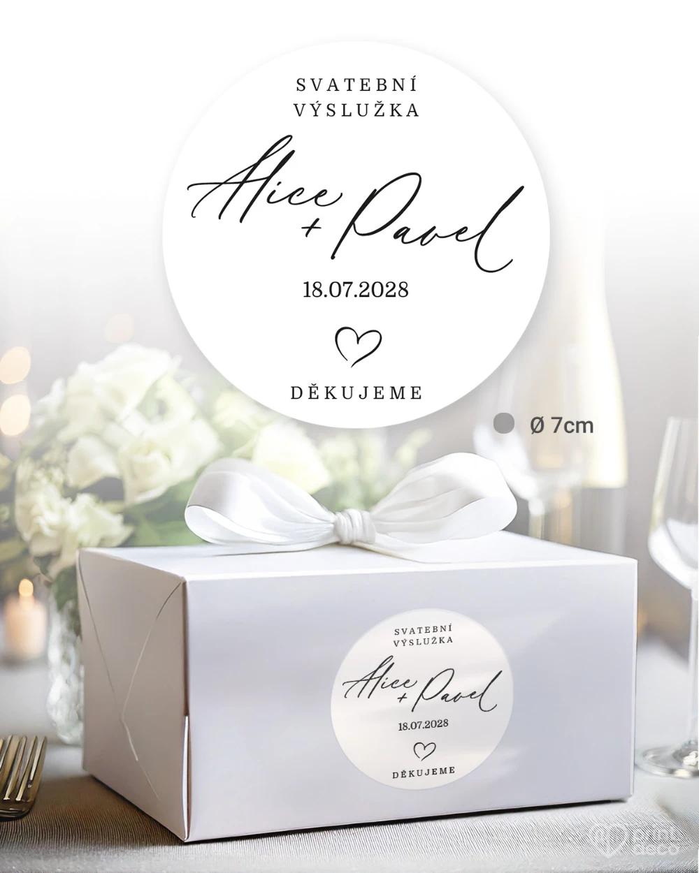 Svatební samolepky na výslužky Náš den III 2/5