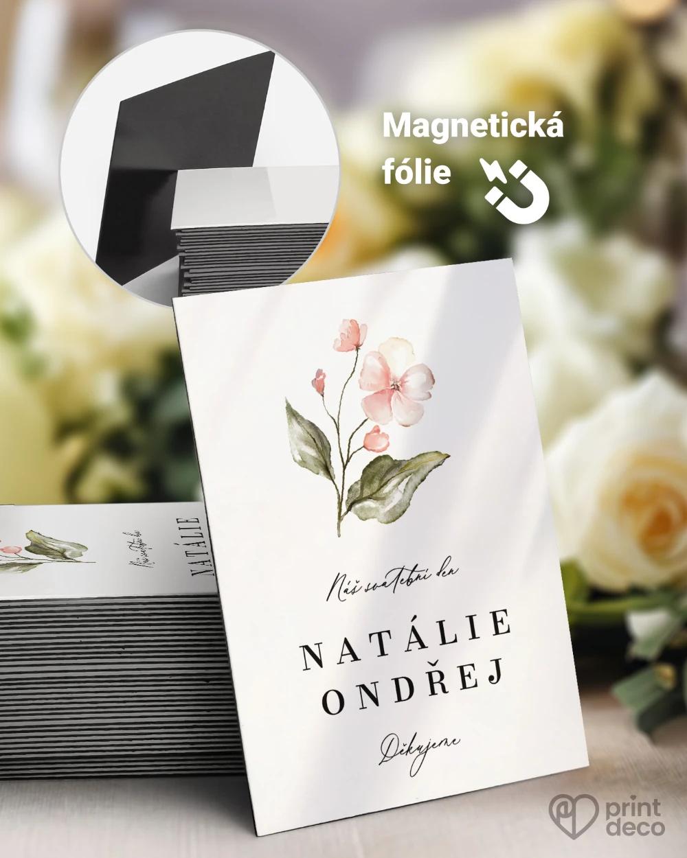 Svatební magnetky – Květinový slib II 0/1