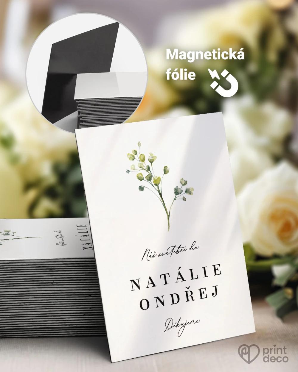 Svatební magnetky – Greenery VIII 0/1