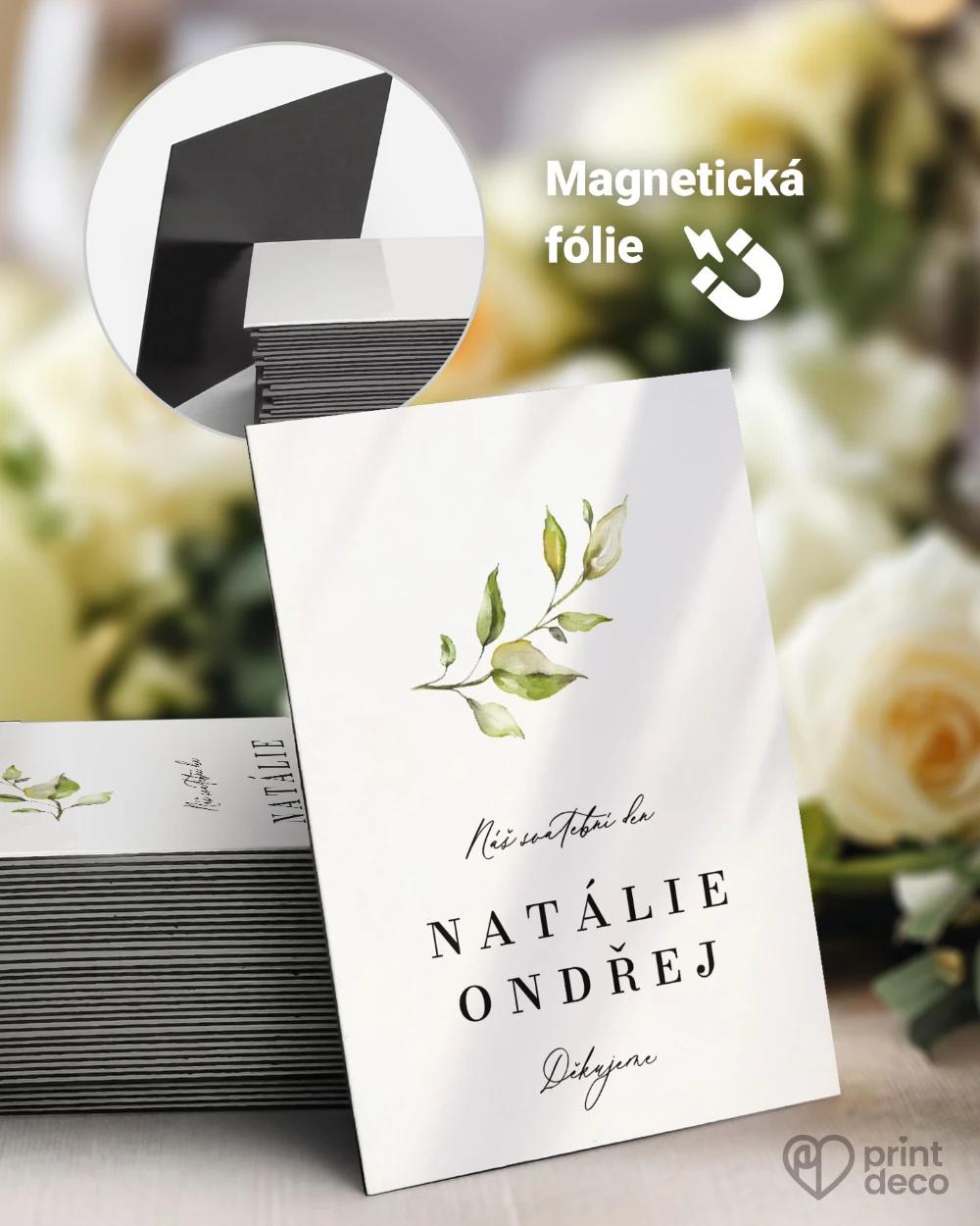 Svatební magnetky – Greenery IX 0/1